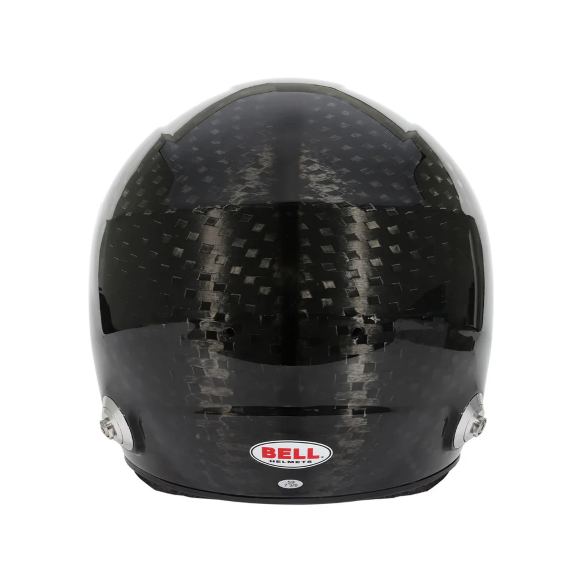The back of the Bell GT6 Ultra Carbon Racing Helmet.