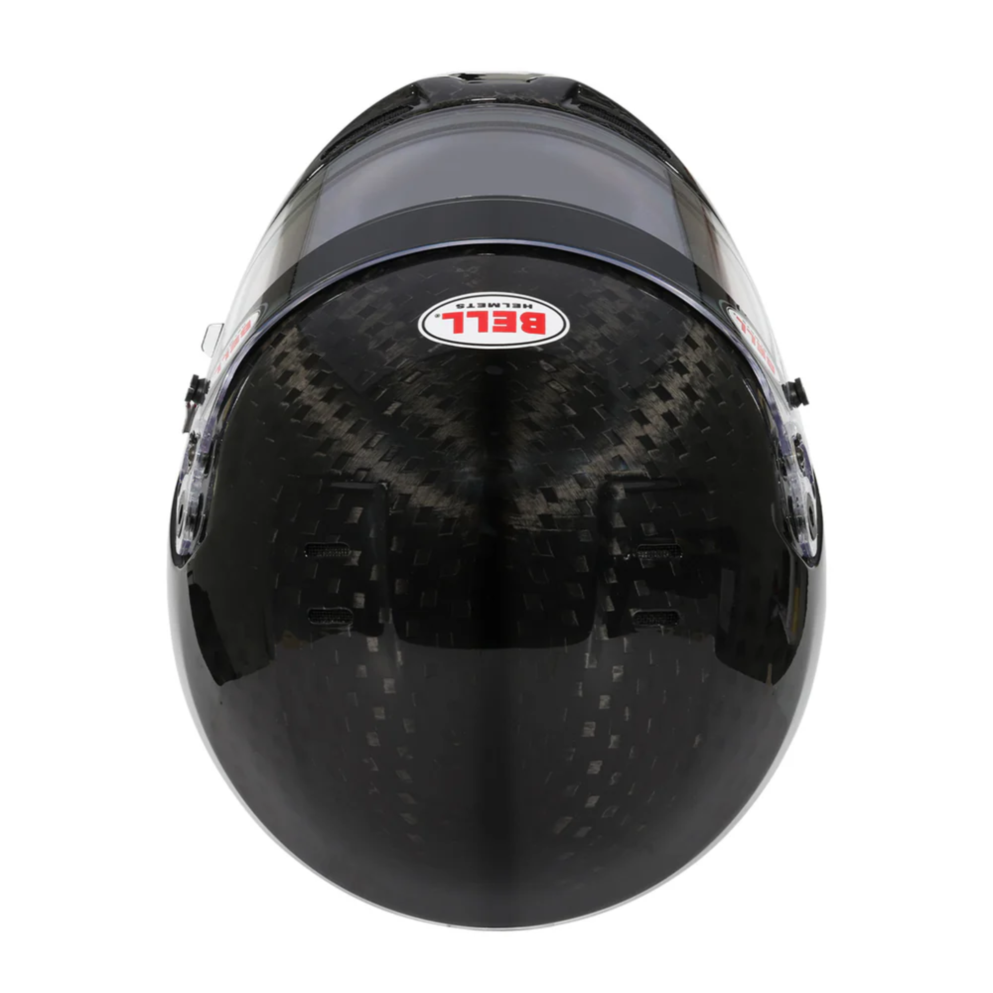 The top of the Bell GT6 Ultra Carbon Racing Helmet.