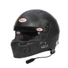 The black (carbon) Bell HP6 Rally Carbon Helmet.