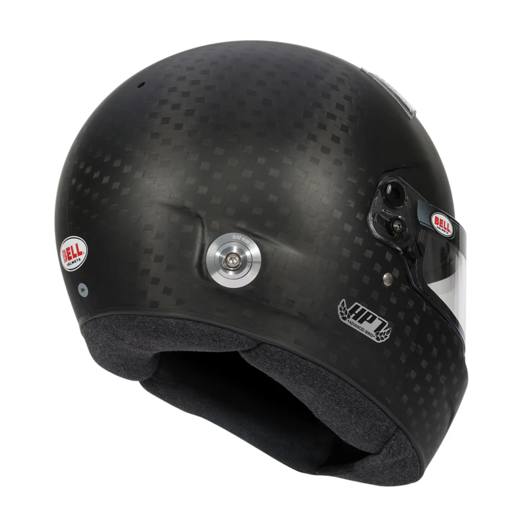The rear of the Bell HP7 Evo-IV Carbon Racing Helmet.