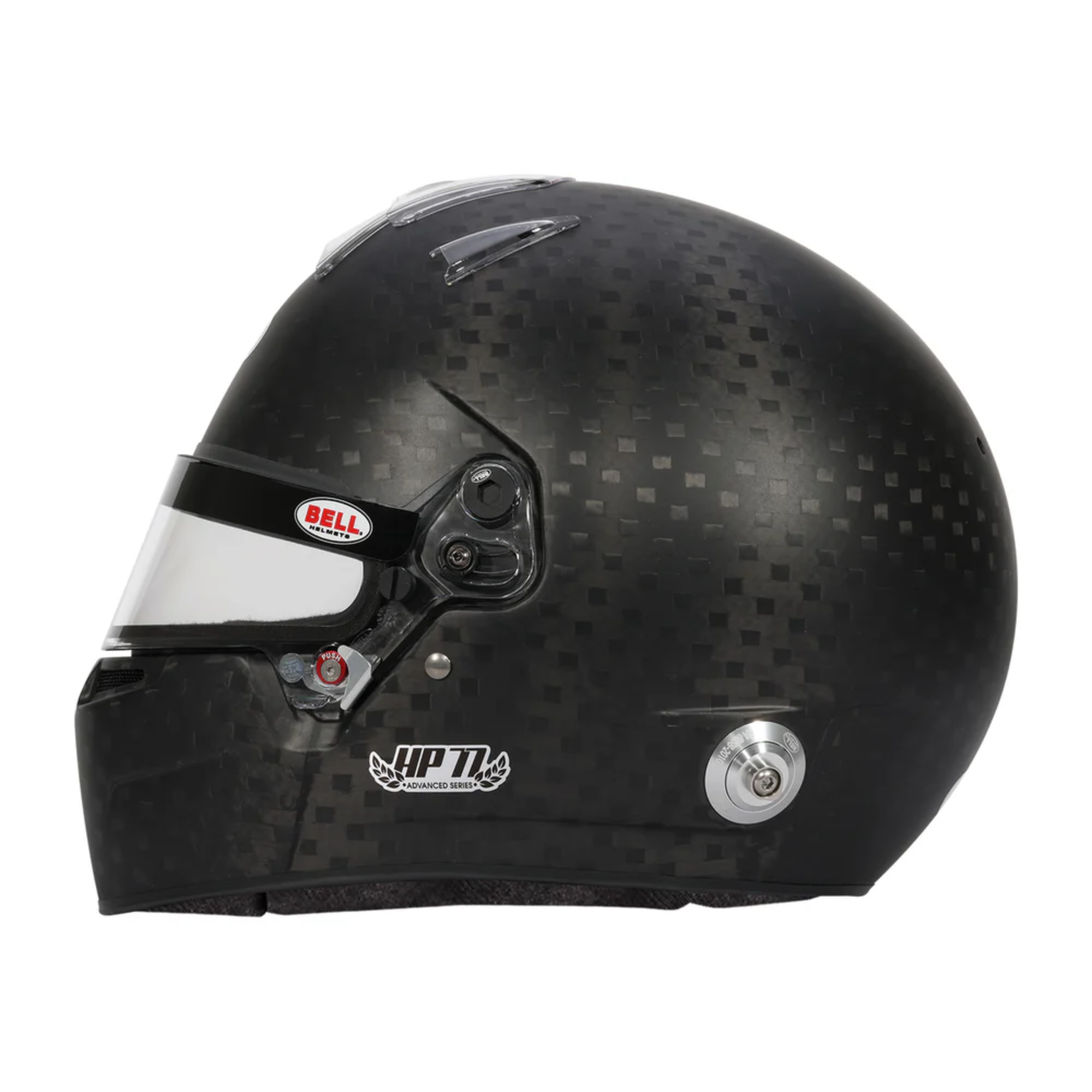 The side of the Bell HP77 Evo-IV ABP Carbon Racing Helmet.