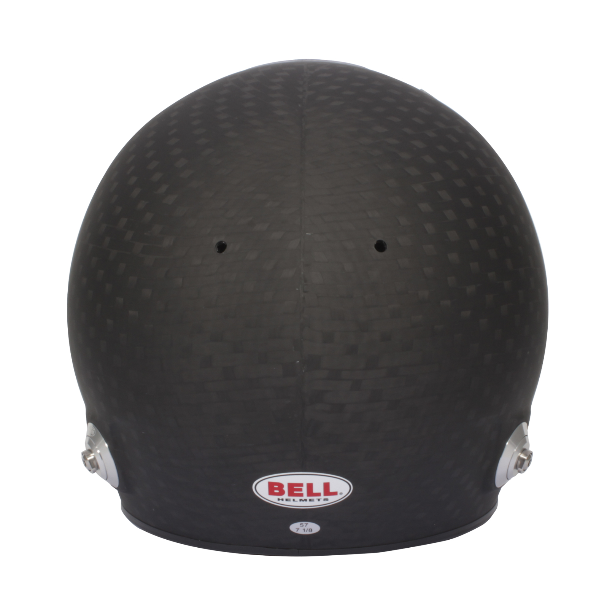 The back of the Bell HP77 STD ABP Carbon Racing Helmet.