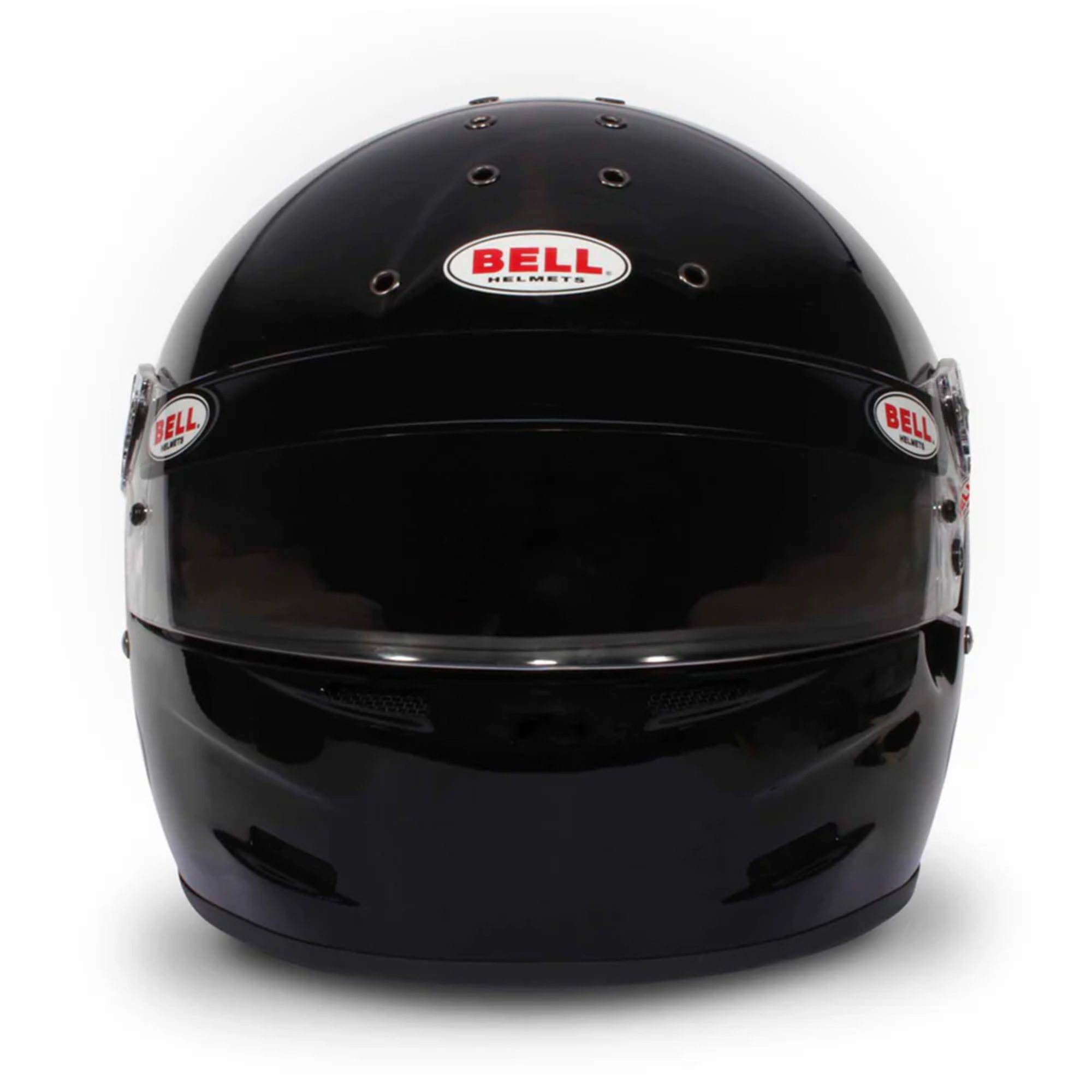 The front of the black Bell K1 Sport Racing Helmet.