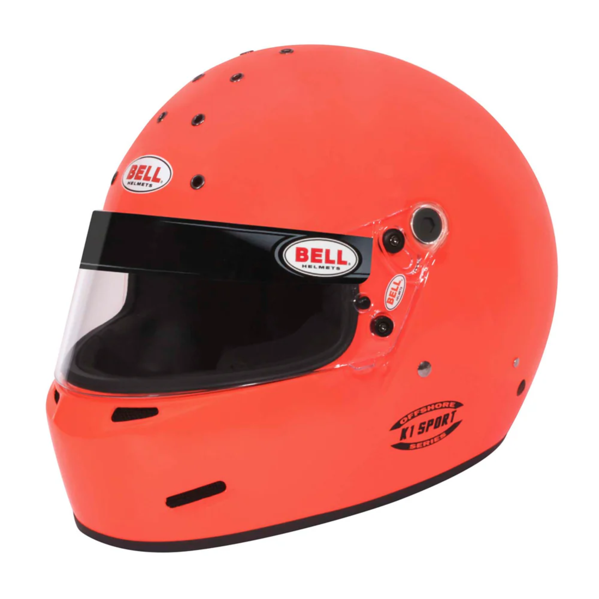 The orange Bell K1 Sport Racing Helmet.