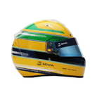 The left side of the Bell KC7 CMR Ayrton Senna Karting Helmet.