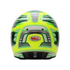 The back of the anthracite and yellow Bell KC7-CMR Pro Champion Karting Helmet.