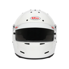 The front of the SA2025 certified white Bell M8 Sport Racing Helmet.