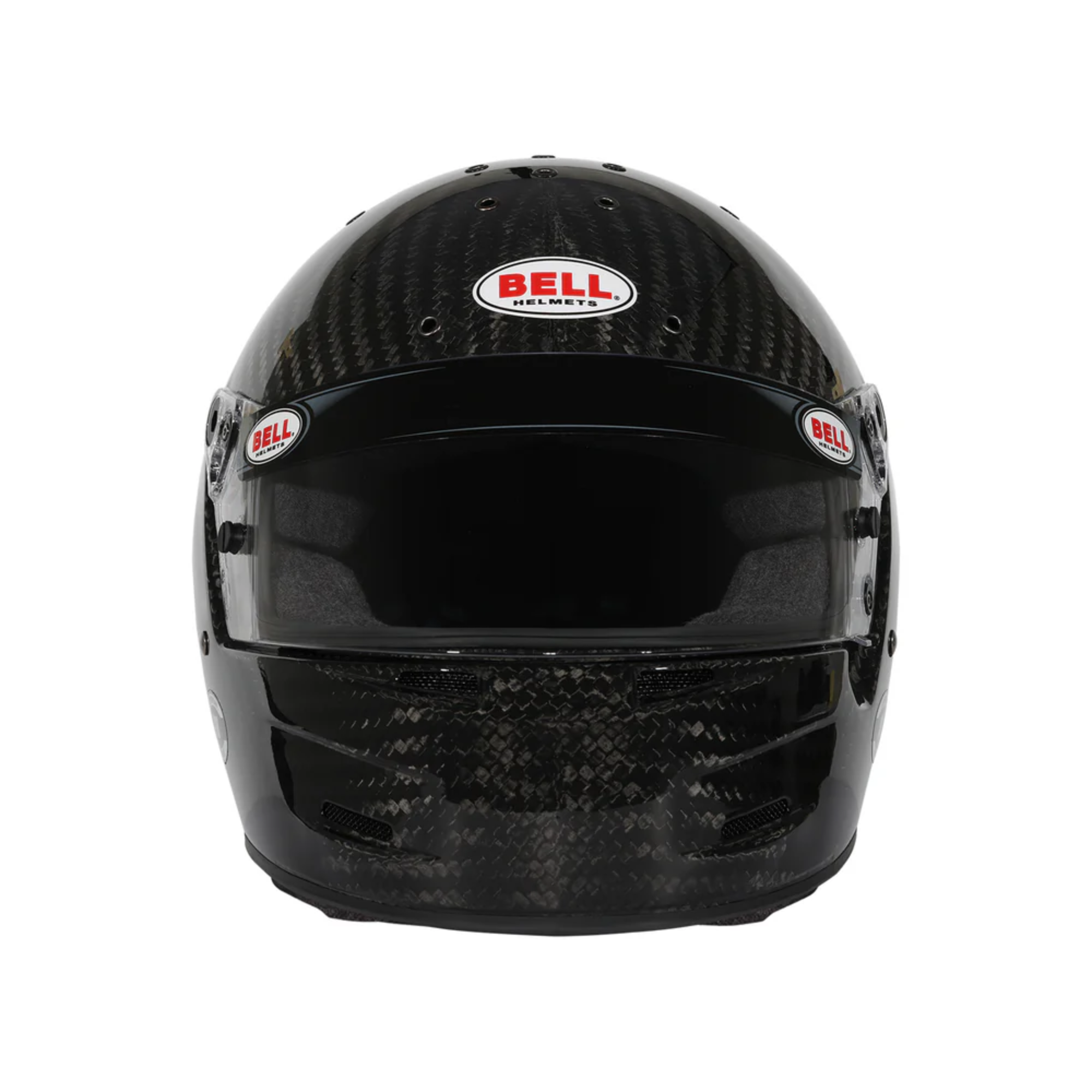 The front of the Bell M8 Ultra Carbon Racing Helmet.