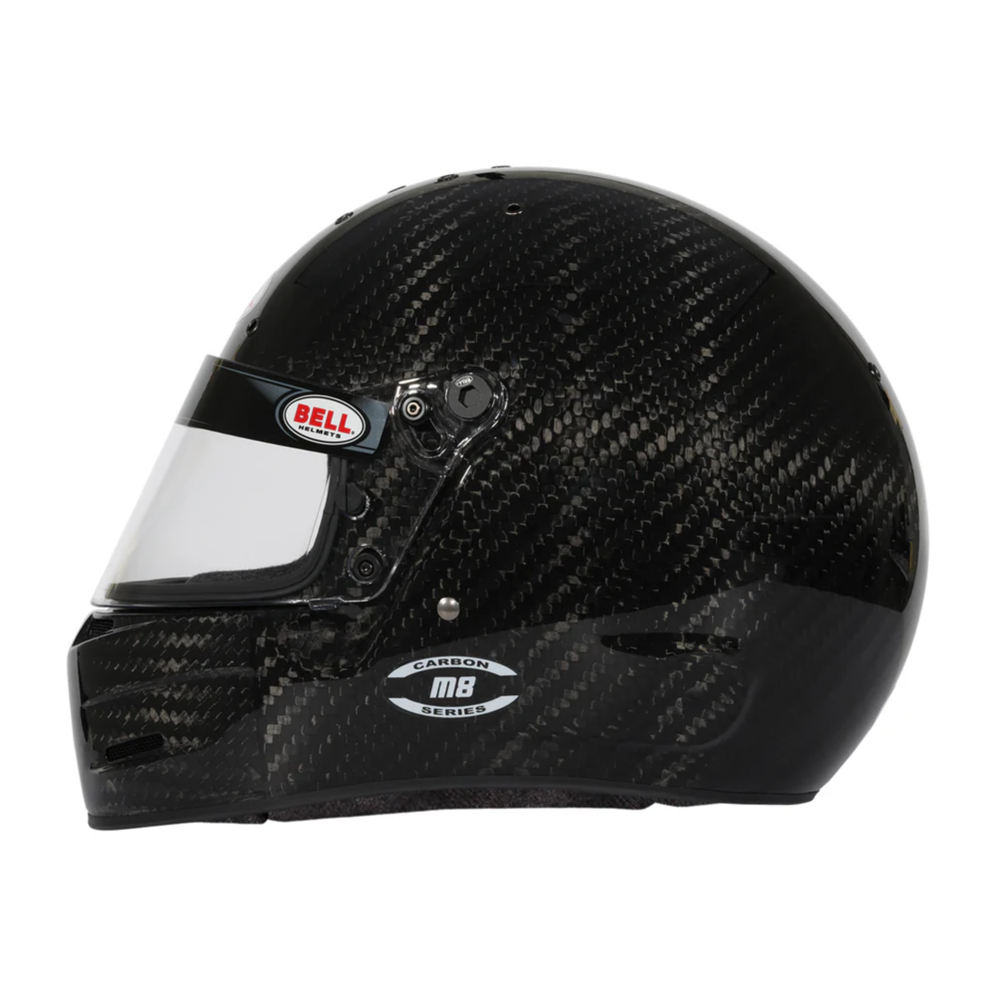 The side of the Bell M8 Ultra Carbon Racing Helmet.