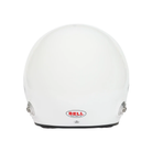 The back of the SA2025 and FIA8859 safety certified white Bell Mag-10 Pro Racing Helmet.