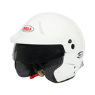 The SA2025 and FIA8859 safety certified white Bell Mag-10 Pro Racing Helmet.