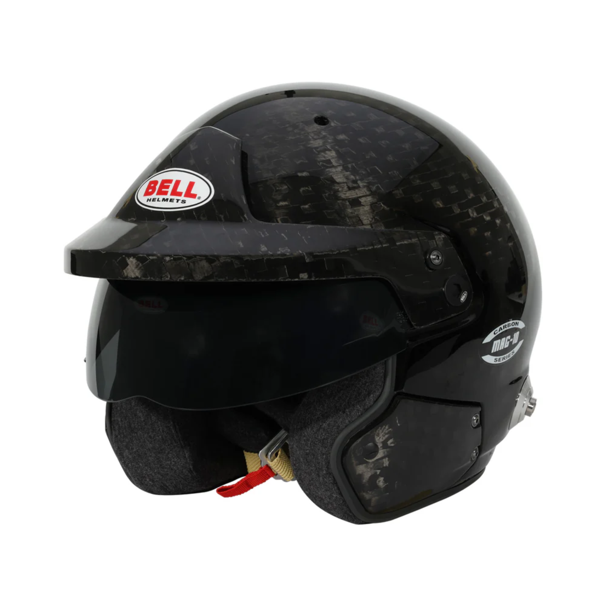 The Bell Mag-10 Ultra Carbon Racing Helmet.