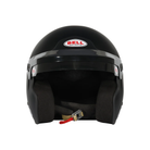 The front of the black Bell Mag Open Face Racing Helmet - SA2025.