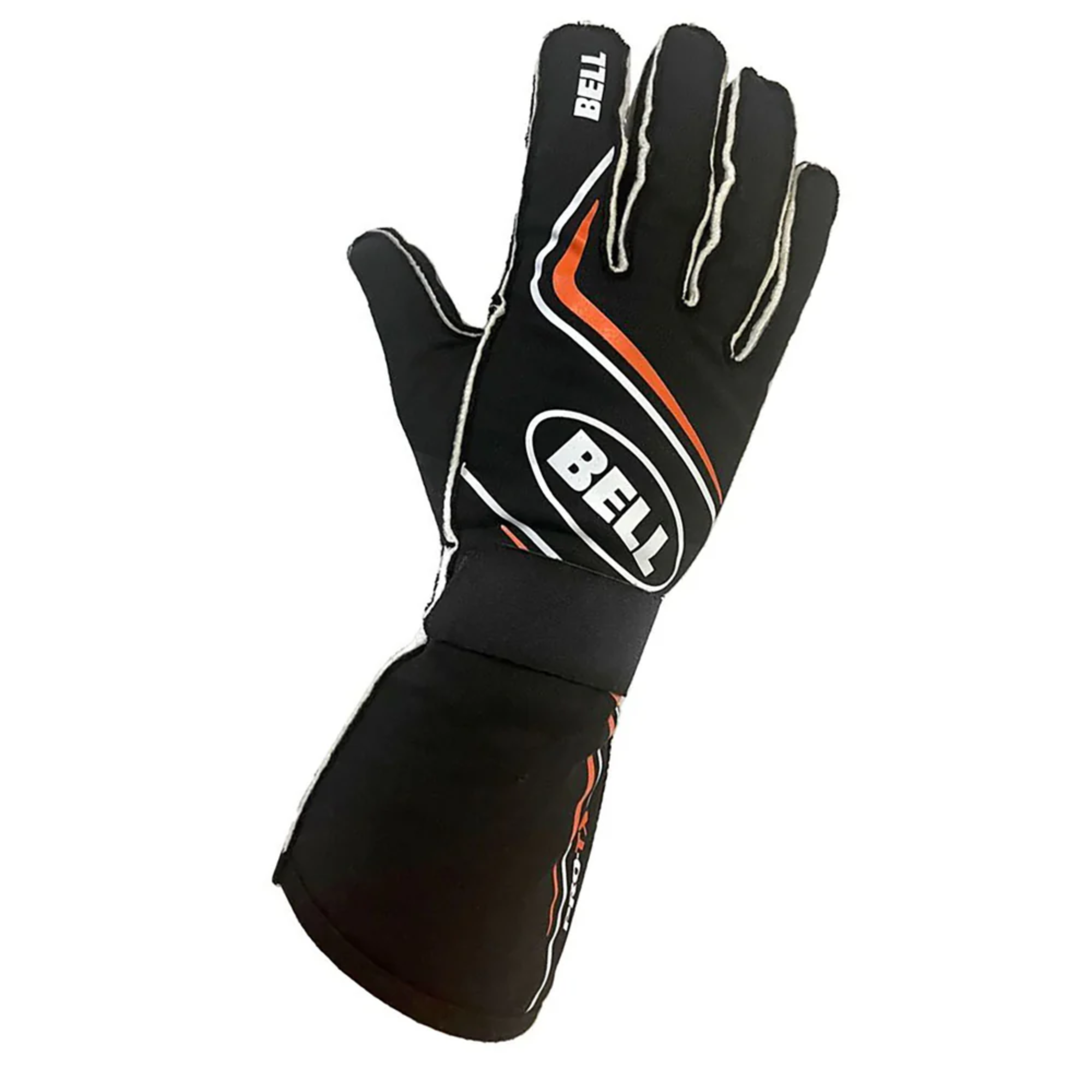 A black and orange Bell Pro-TX Racing Glove.