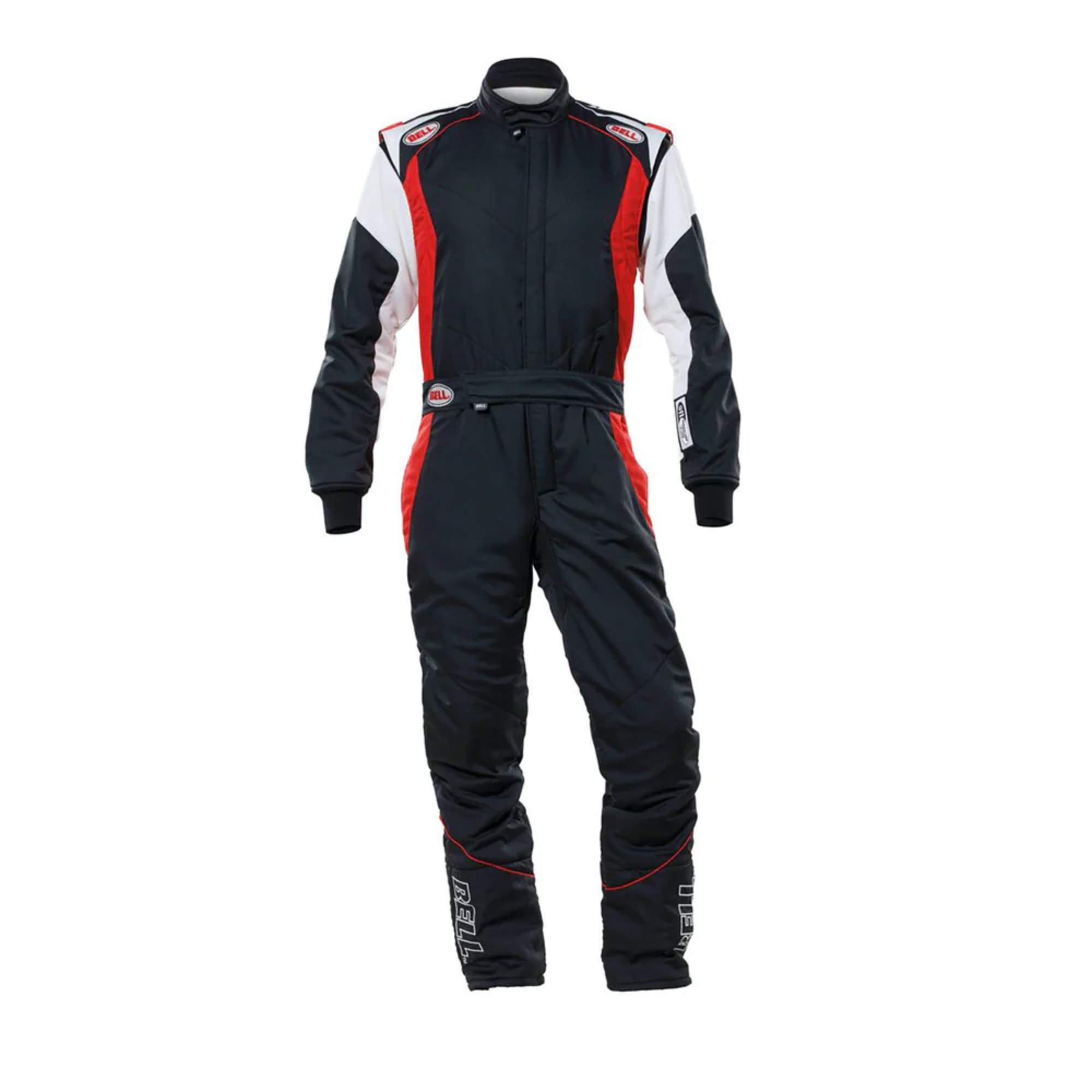 The front of the black and red Bell Pro-TX Racing Suit from Bell.