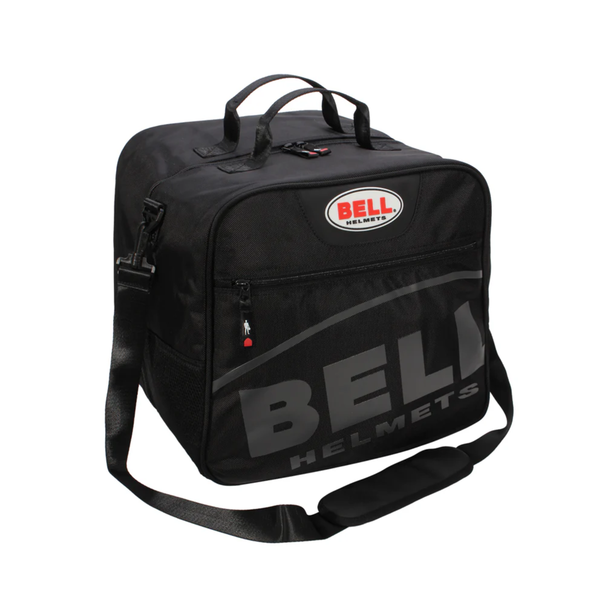 The front of the Bell RS Helmet & Hans Bag.