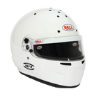 The K2025 and FIA8878 certified white Bell RS7-K Pro Karting Helmet at an angle.