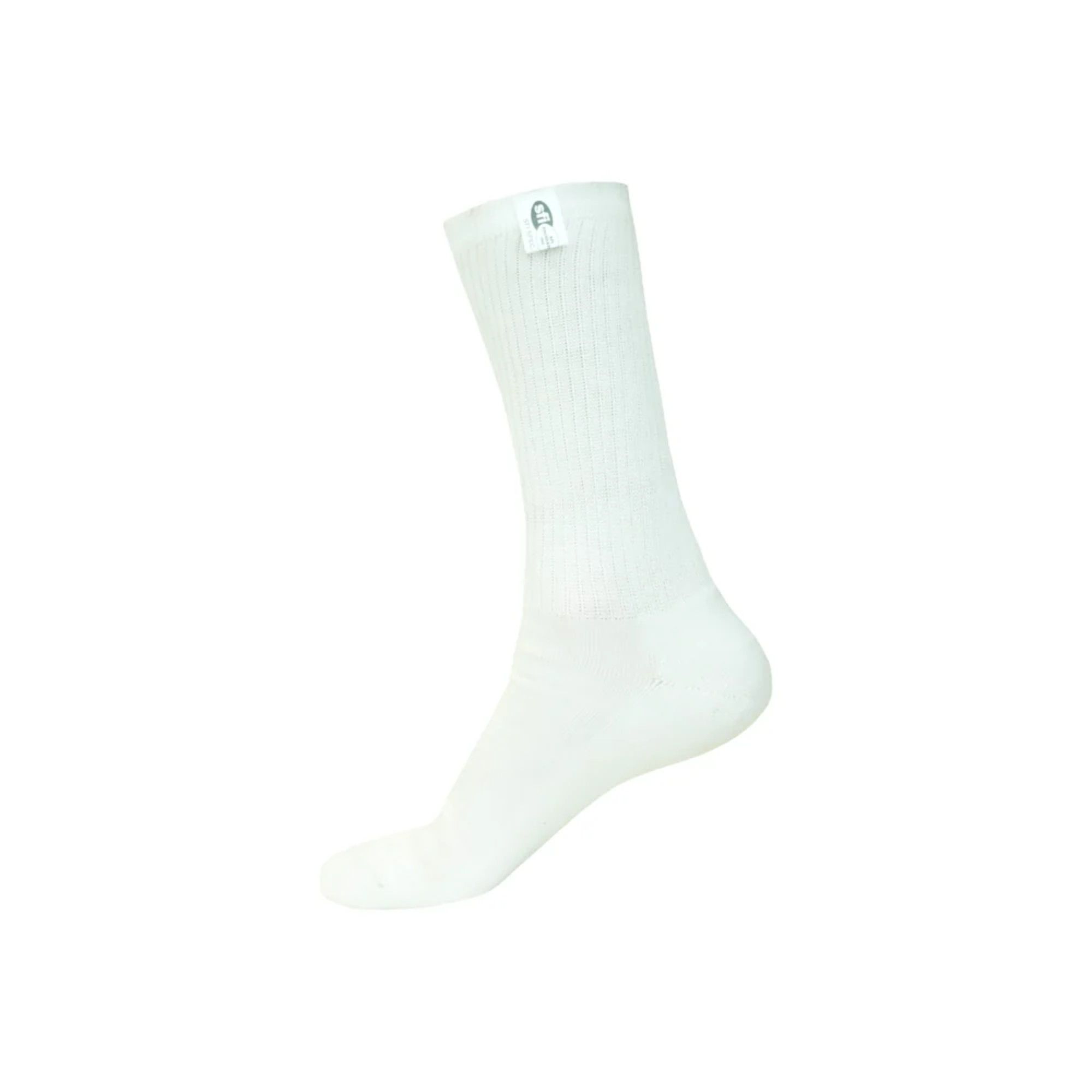 The inside of the white Bell Sport-TX Fire Resistant Racing Socks - SFI 3.3.