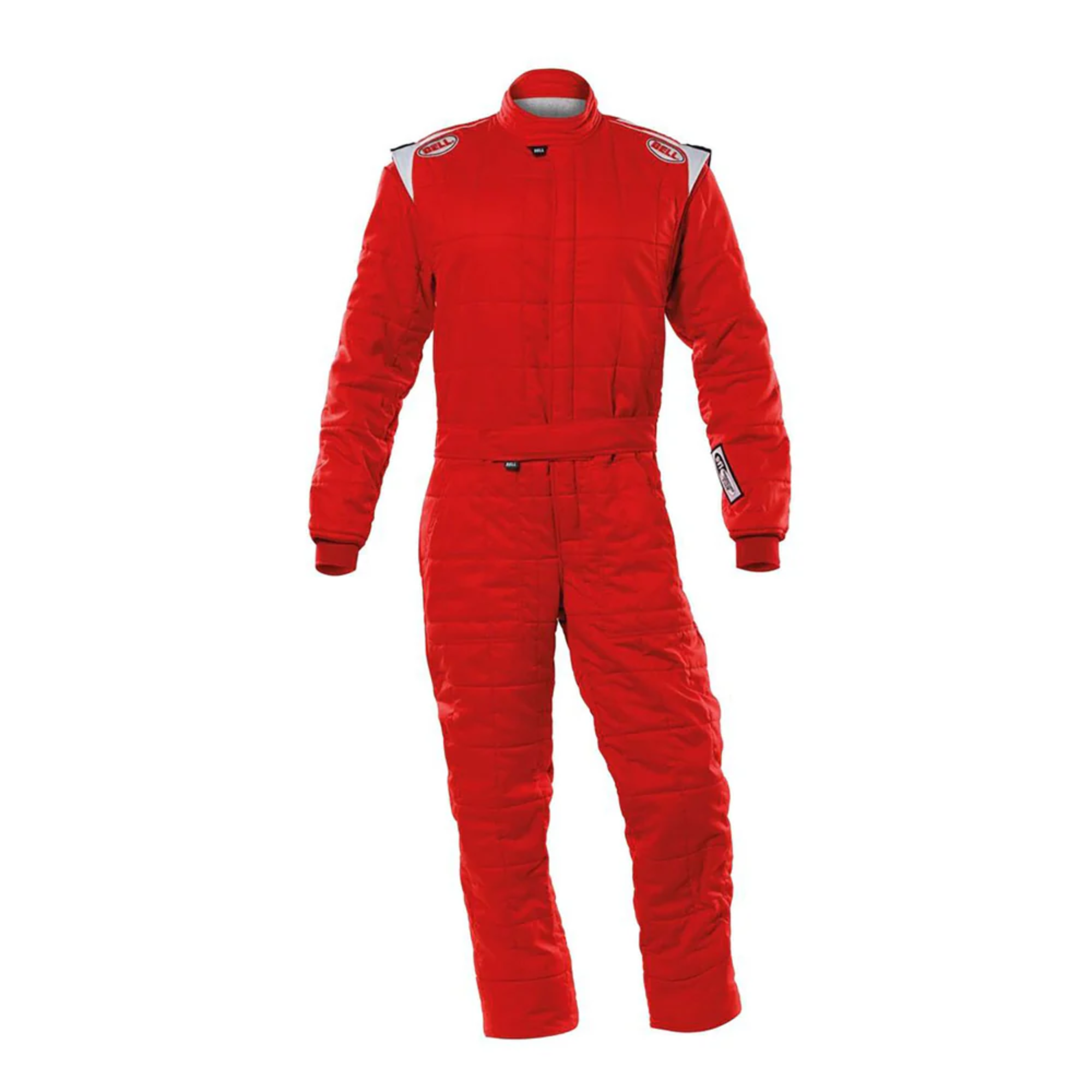 The front of the red Bell Sport-TX Racing Suit from Bell.