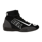 The black Bell Sport-YTX Youth Racing Shoes from Bell shown from the side.