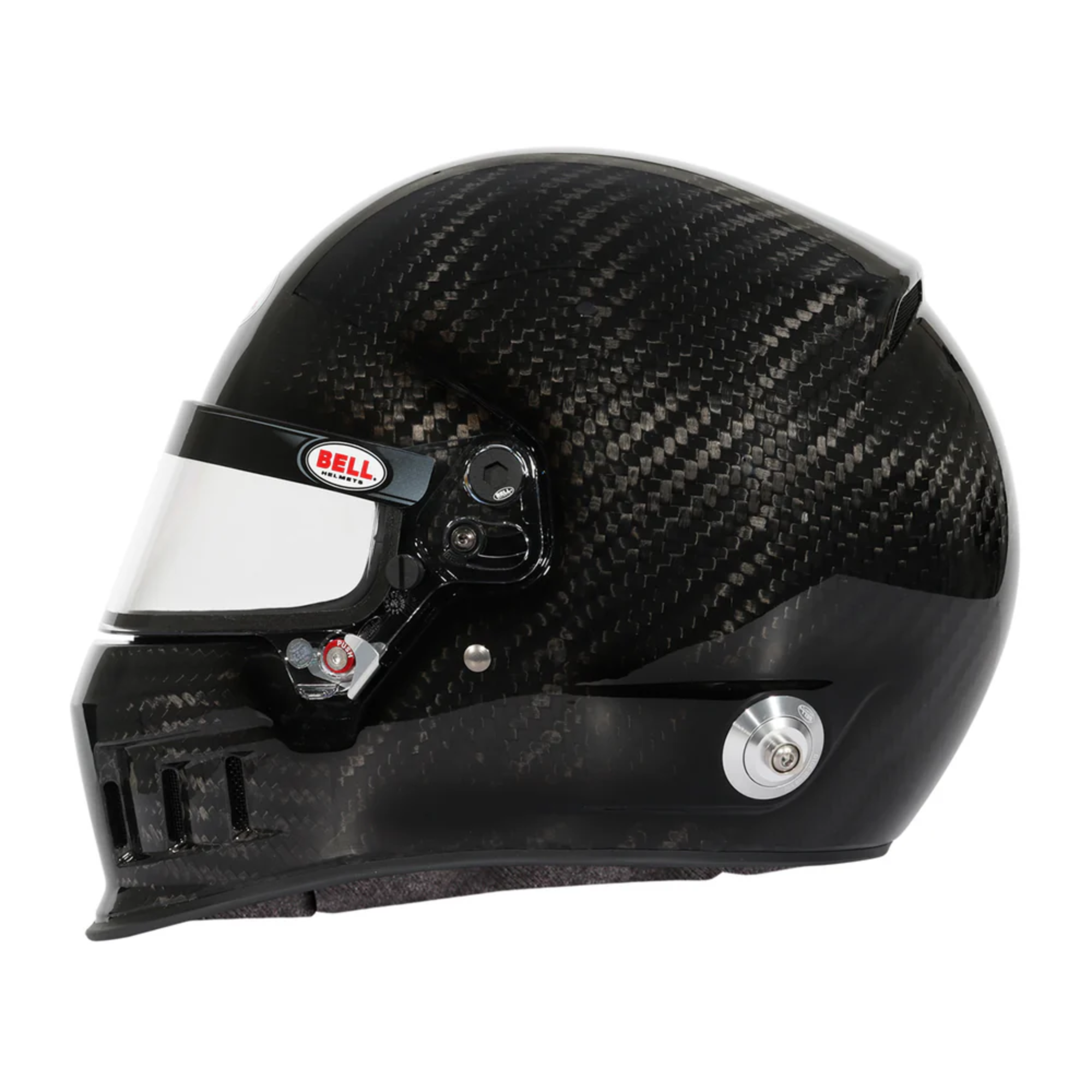 The side of the Bell XD7 Ultra Carbon Racing Helmet.