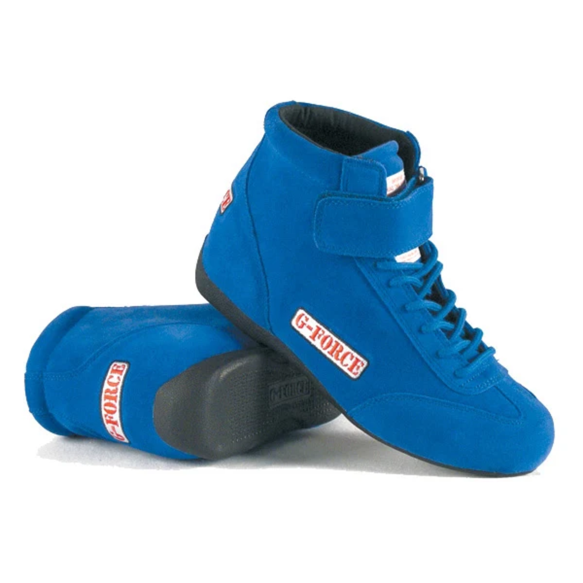 The blue SFI 3.3 G-Force GF235 Racegrip Racing Shoes.