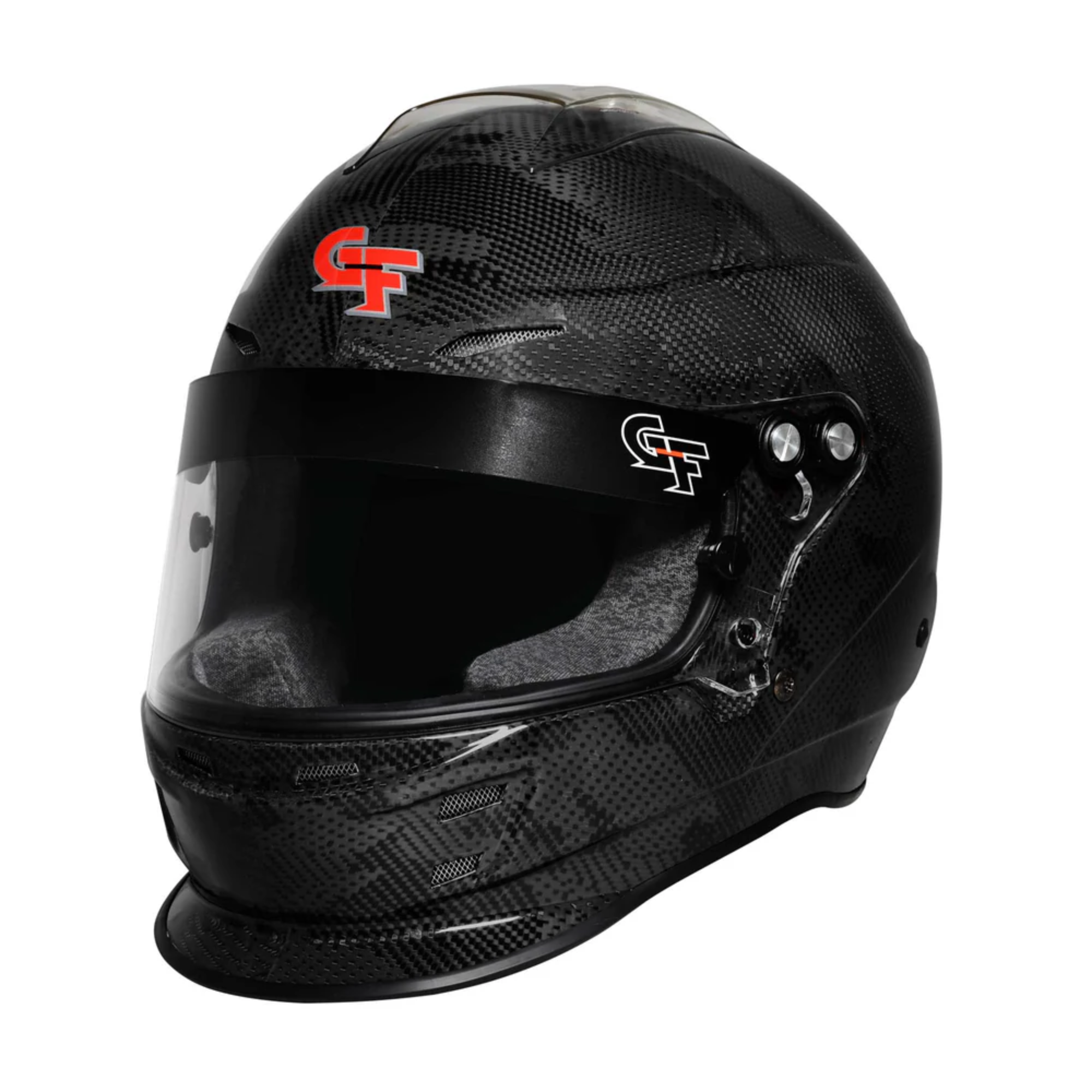 The black camouflage G-Force Nova Carbon Fusion Racing Helmet - SA2020 from G-Force.