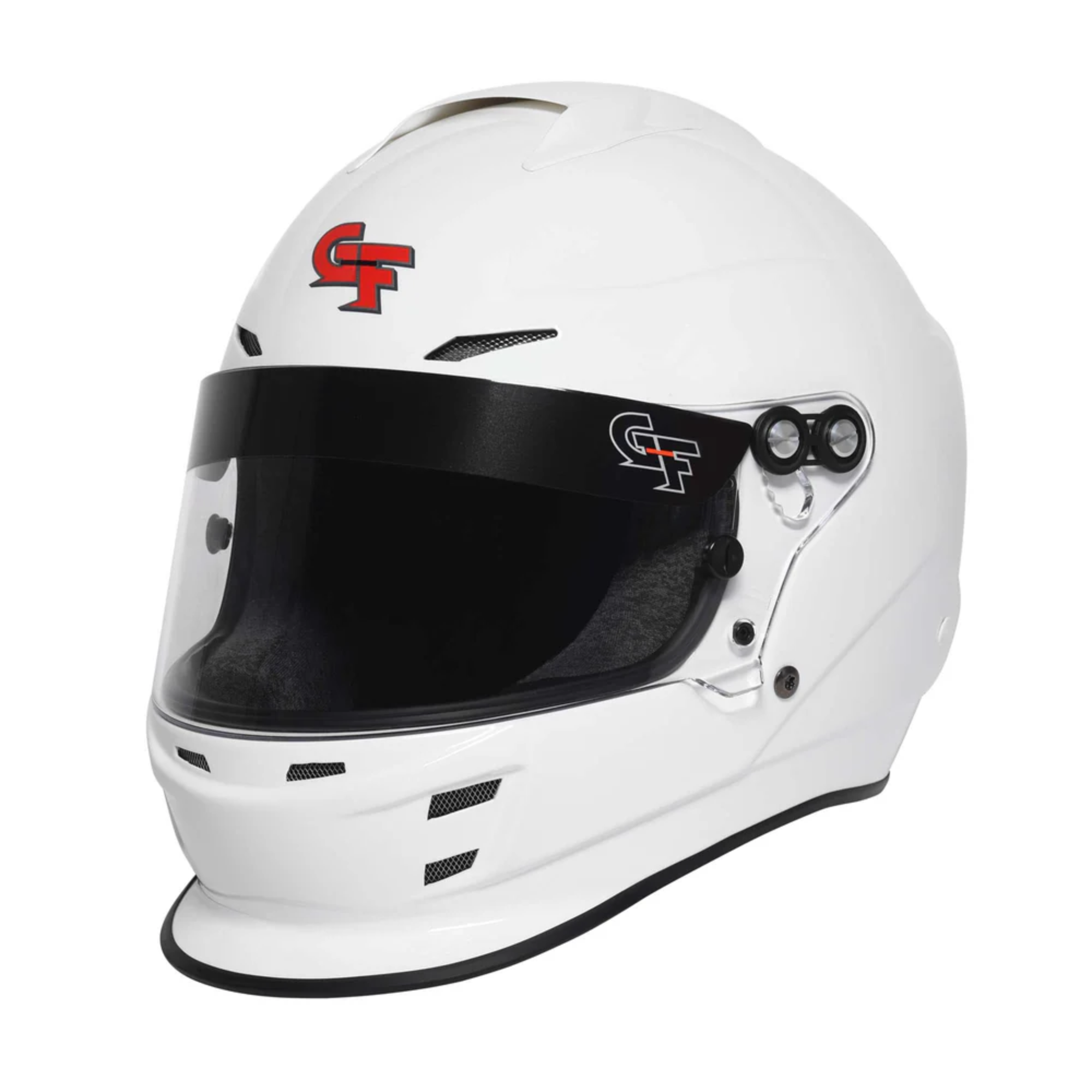 The white G-Force Nova Racing Helmet - SA2020 from G-Force.