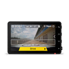 The Garmin Catalyst 2 Driving Performance Optimizer screen showing the built-in camera.