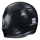 The black Snell SA2020-rated HJC H10 Racing Helmet from the back.