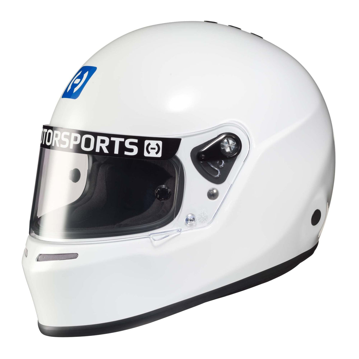 The white HJC H70 Racing Helmet.