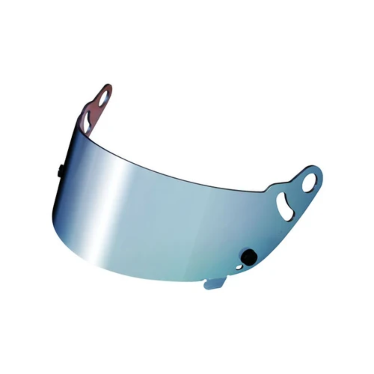The blue HJC Helmet Replacement Shield -for AR-11 & HX-11 auto racing helmets.