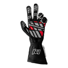 The palm of the black SFI 3.3/5 homologated K1 RaceGear Track 1 Nomex Racing Gloves.