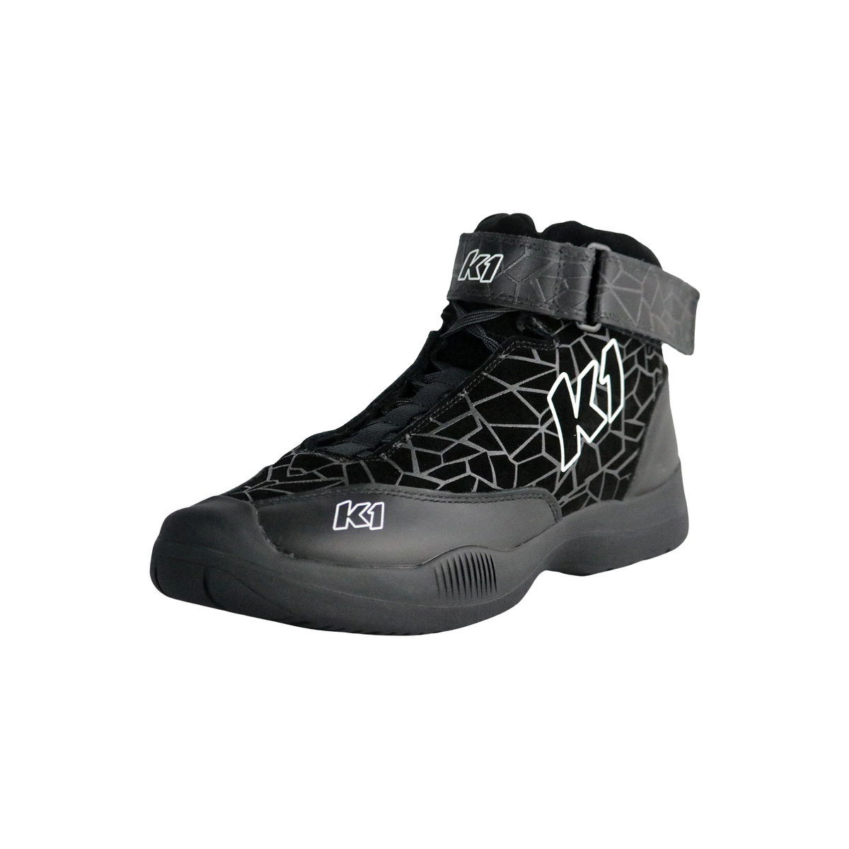 The SFI 3.3/5 homologated K1 RaceGear Versus Pit Crew Shoes close up.