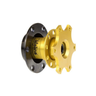 The 6-Point Gold, Bolt On Lifeline FIA Steering Wheel Quick Release.