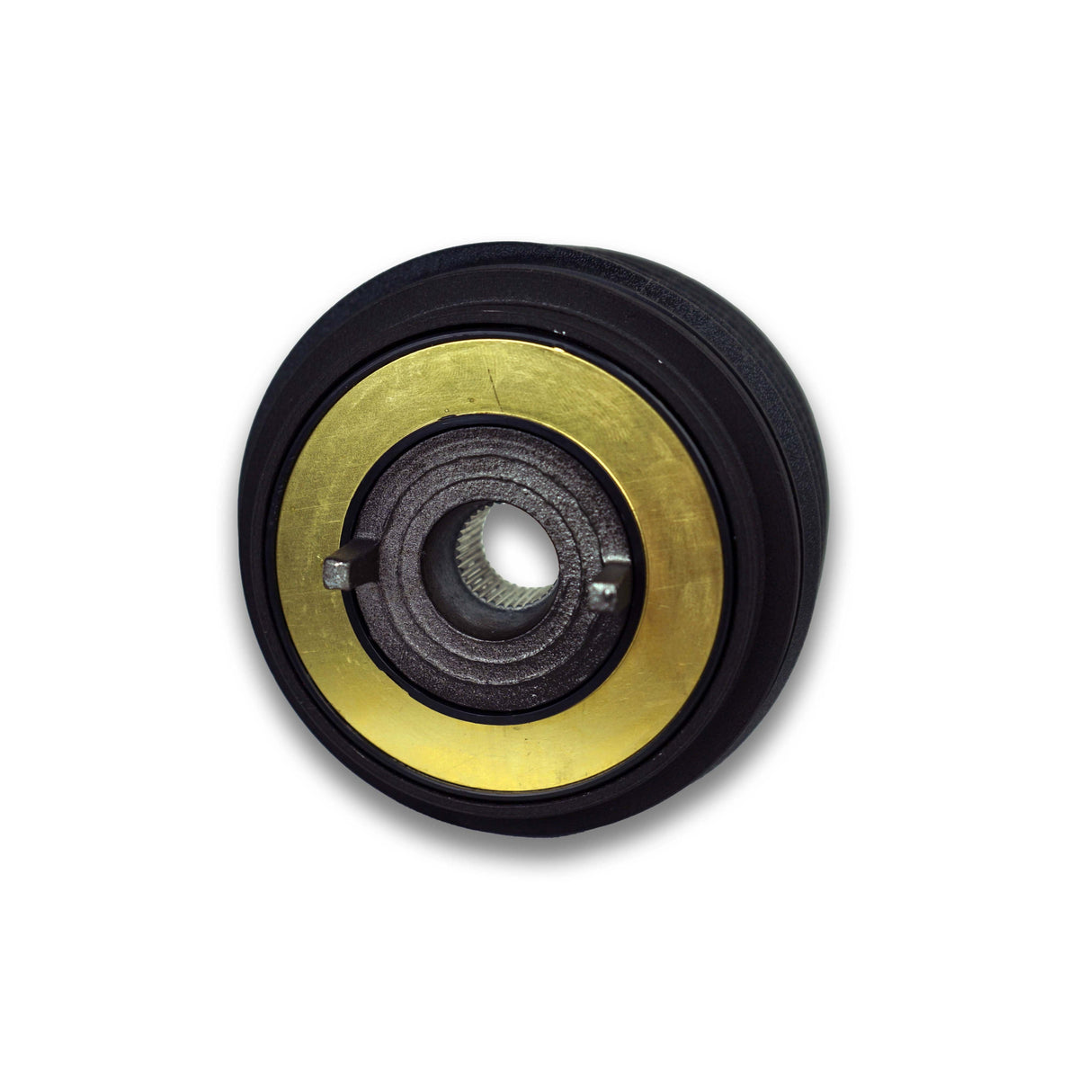 The back of the Momo 3503 Steering Wheel Adapter, designed for Nissan pickups up to 1986, and all years of the Nissan 240, 260, 280Z, 280ZX, 510, 610, and the 810.