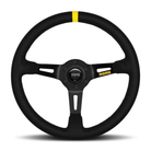 The black suede Momo Mod 08 Steering Wheel.