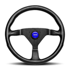 The black and blue Momo Montecarlo Steering Wheel.