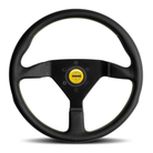 The black and yellow Momo Montecarlo Steering Wheel.