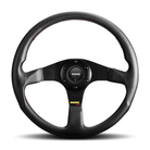 The black Momo Tuner Steering Wheel.