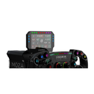 The Moza Racing CM2 Dash on a sim racing wheel base.