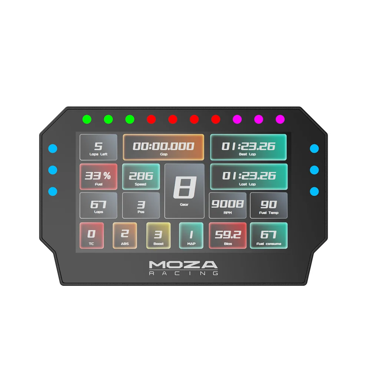 The Moza Racing CM2 Dash.