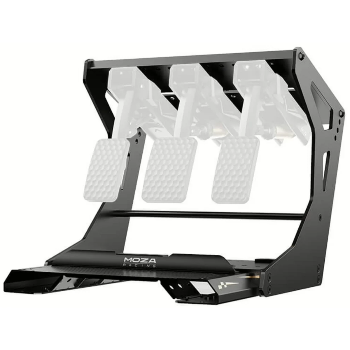 The Moza Racing CRP2 Pedal Inversion Kit from the right side.