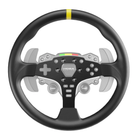 The Moza Racing ES 12 Inch Steering Wheel Mod with a sim racing wheel.
