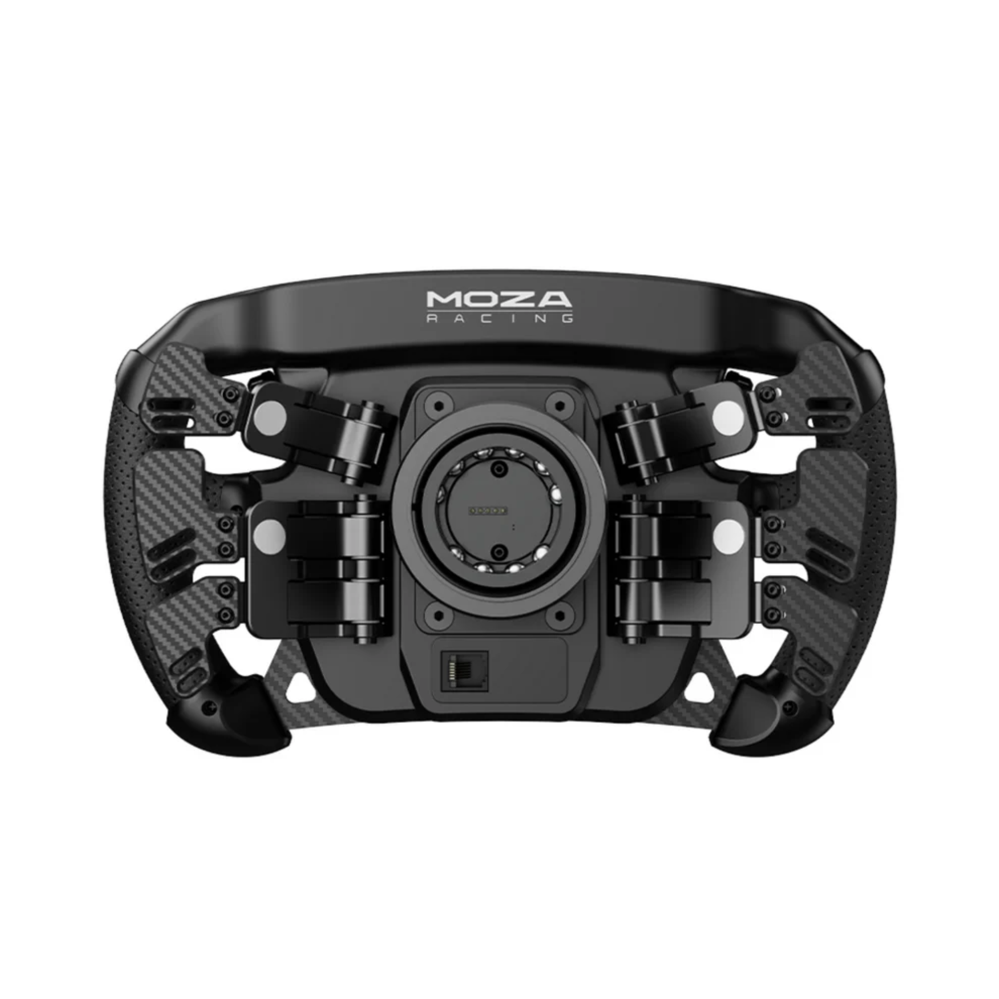 The back of the Moza Racing FSR 2 Formula Steering Wheel.