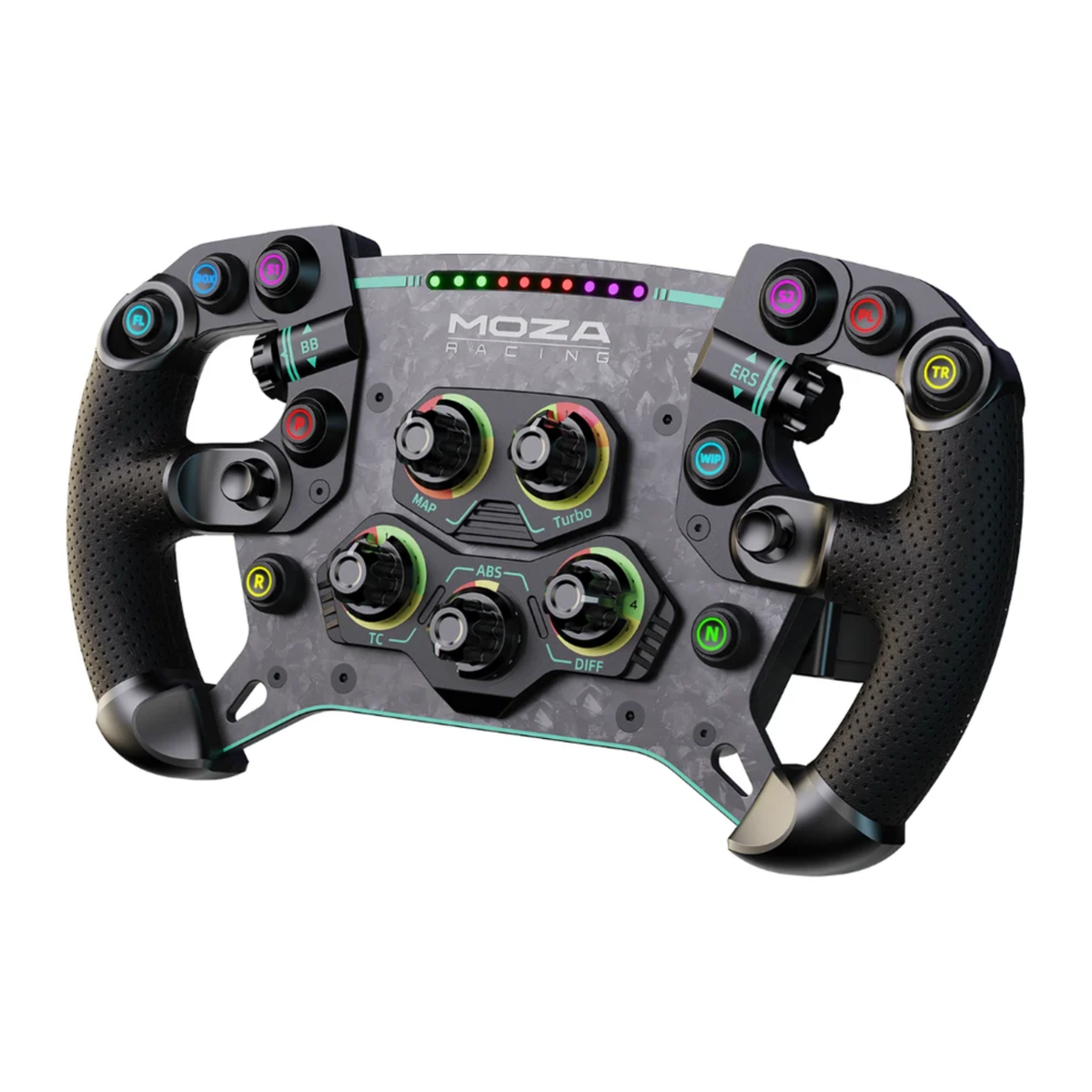 The side of the Moza Racing GS V2P GT Steering Wheel.