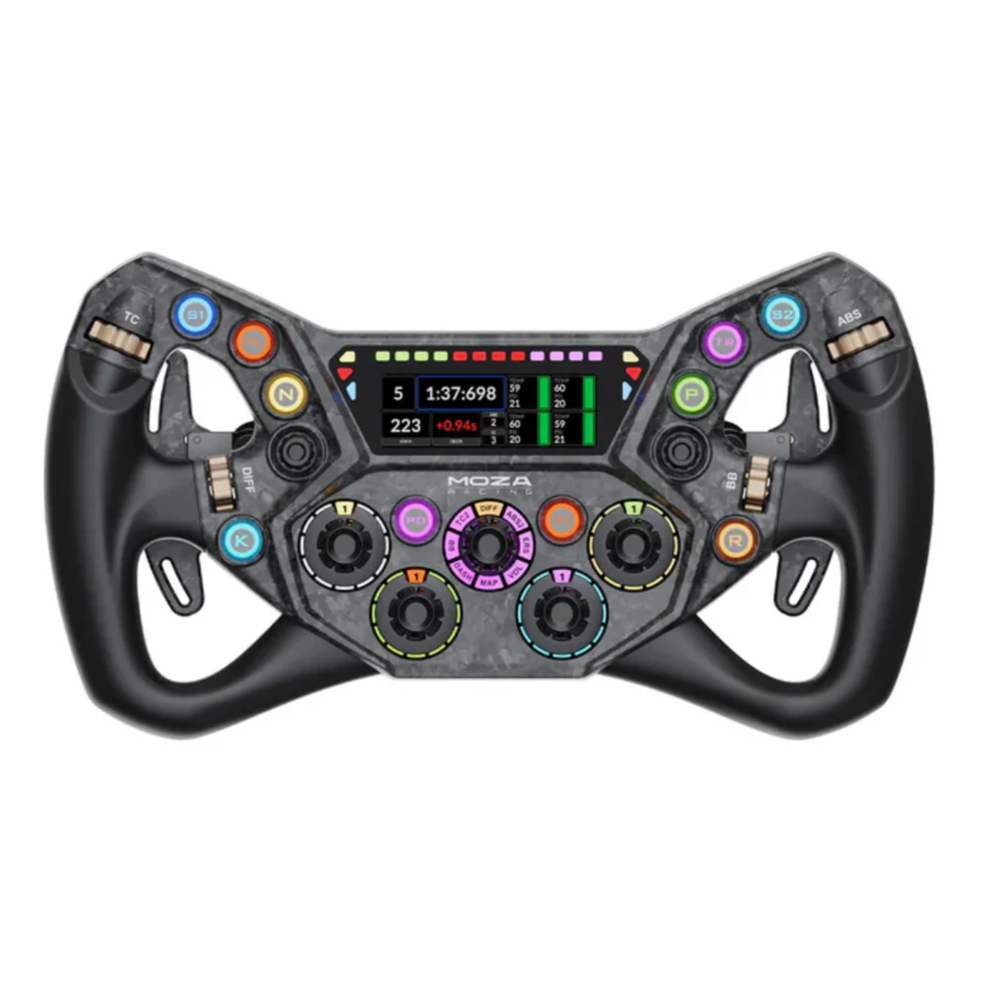 The Moza Racing KS Steering Wheel.
