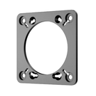 The Moza Racing Multi-Function Stalks Adapter Plate at an angle.