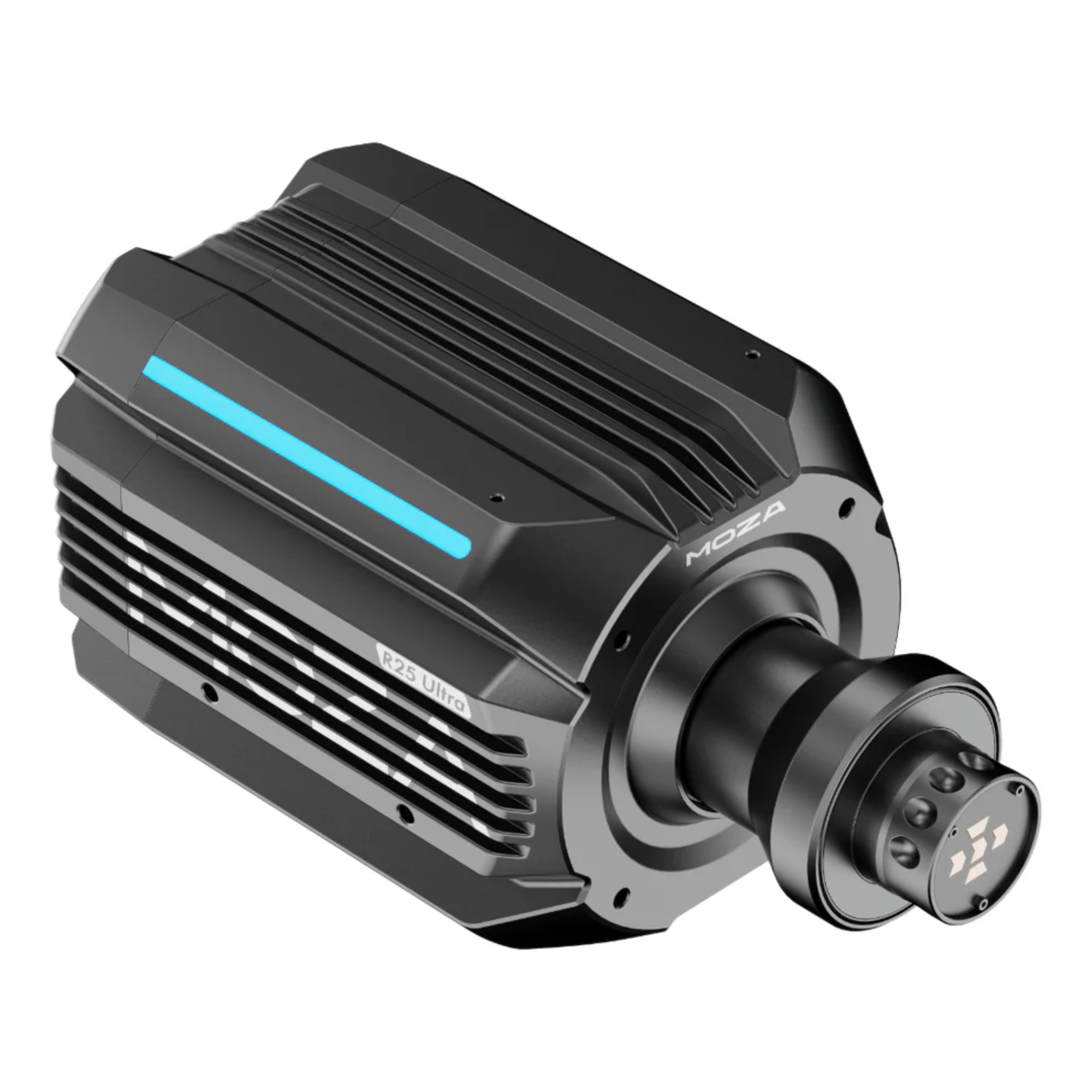 The Moza Racing R25 Ultra Direct Drive Base shown from the top.