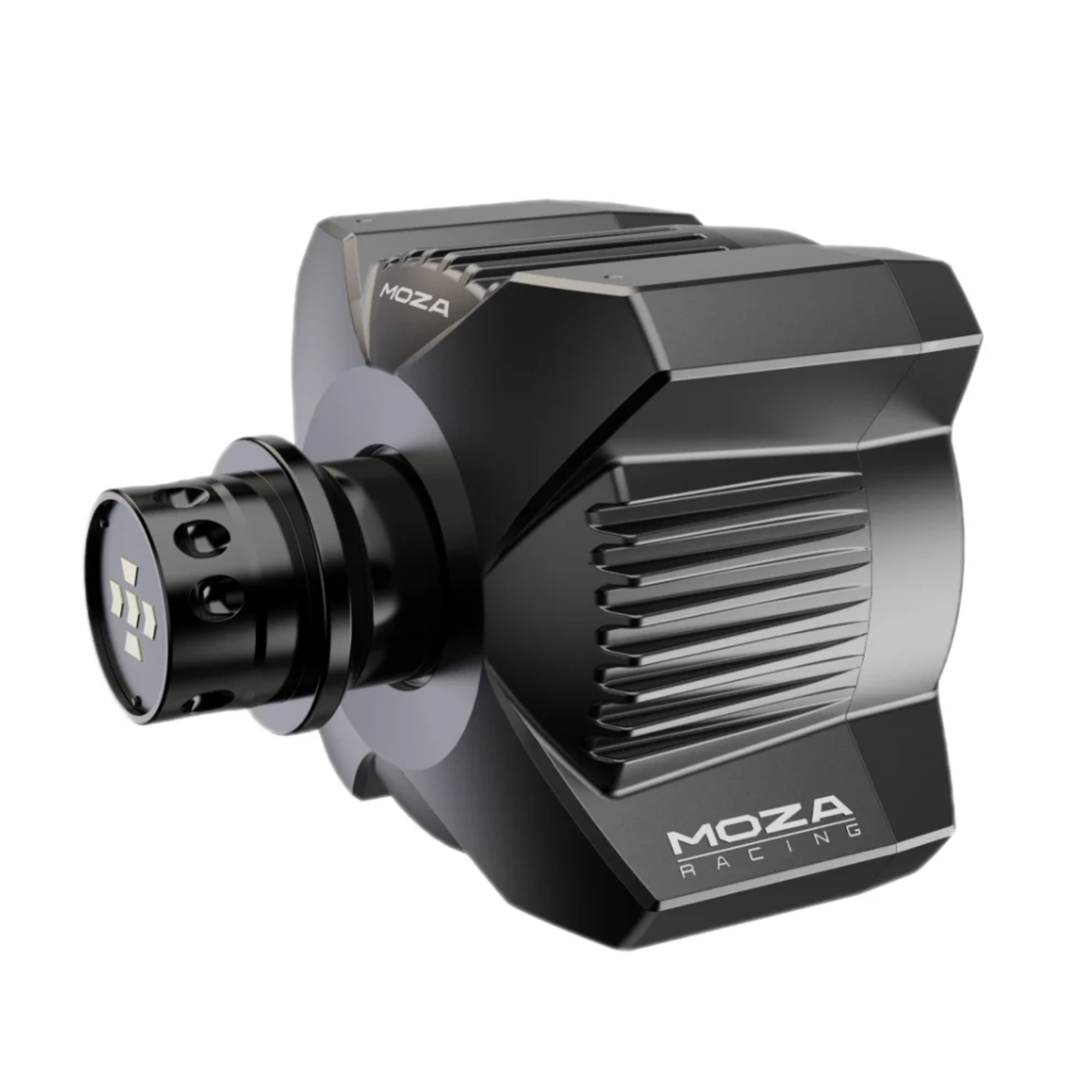 The wheelbase from the Moza Racing R3 PC Sim Racing Bundle.